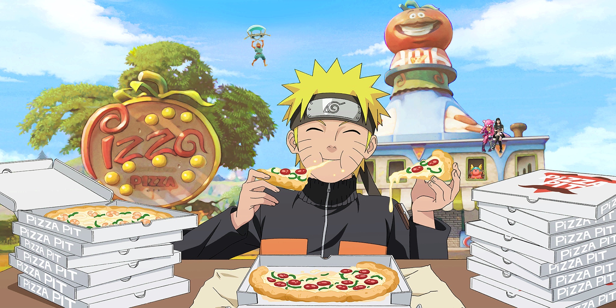 Pizza Eating Jutsu (Fortnite Loading Screen Background)